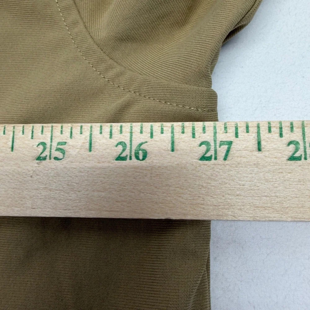 Fabletics Bomber Jacket Mens XL Tan Full Zip Mesh Lined Lightweight Gorpcore